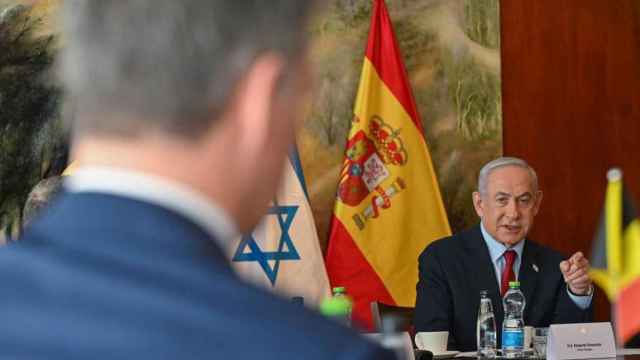 El primer ministro israelí, Benjamin Netanyahu, durante una reunión con el presidente del Gobierno, Pedro Sánchez, el pasado mayo.