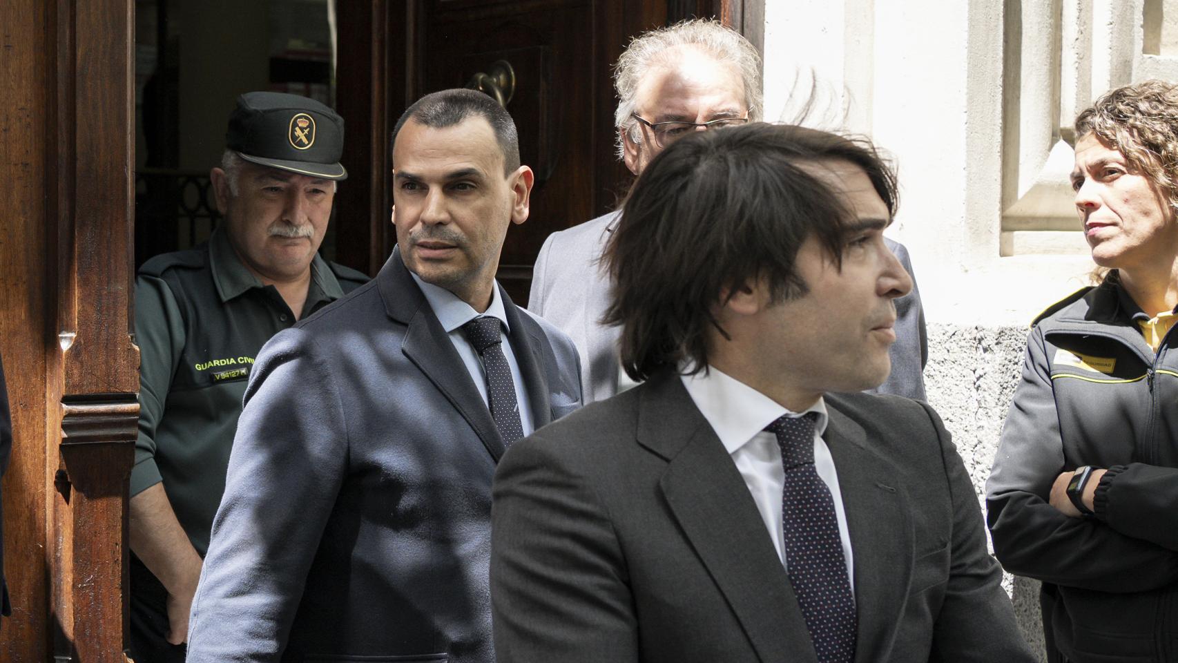 Alberto González Amador, este miércoles tras ratificar su querella en el Tribunal Superior de Madrid.