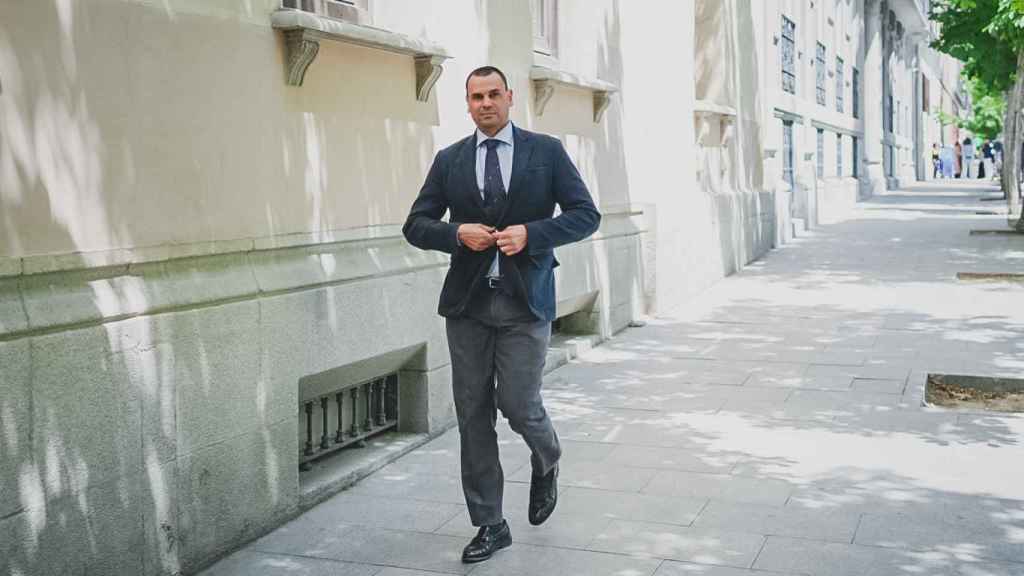Alberto González Amador a su entrada al Tribunal Superior de Justicia de Madrid (TSJM), el pasado viernes.