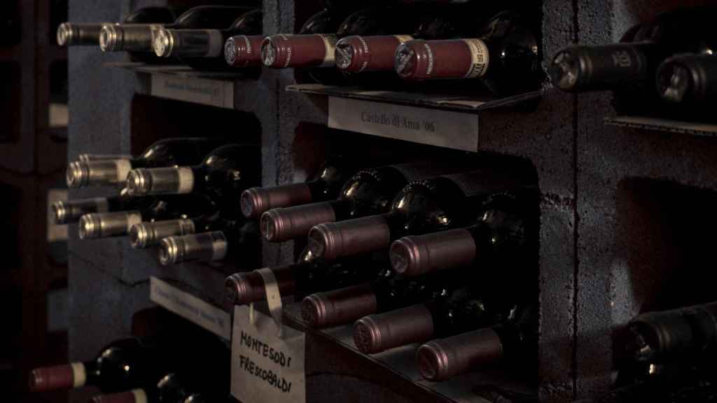 Los vinos de la bodega de Checco Er Carettiere.