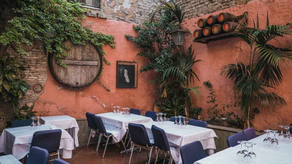 La terraza de Checco Er Carettiere.