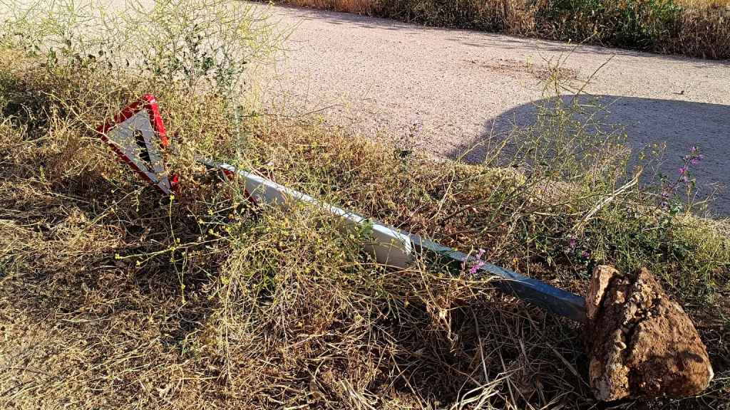 Vandalismo en Miguelturra. Foto: Redes sociales del Ayuntamiento.