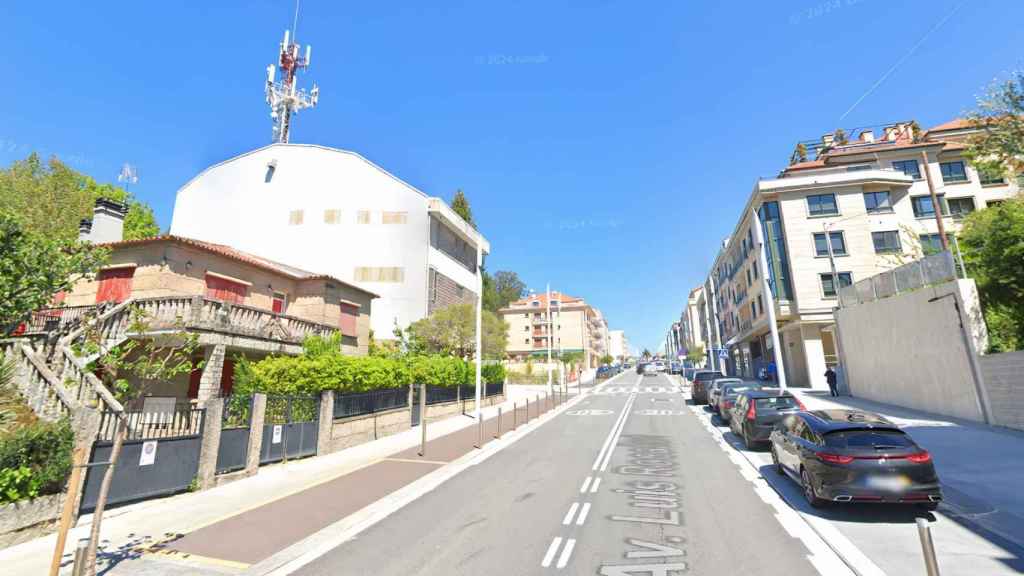 Avenida Luis Rocafort, en Sanxenxo (Pontevedra).