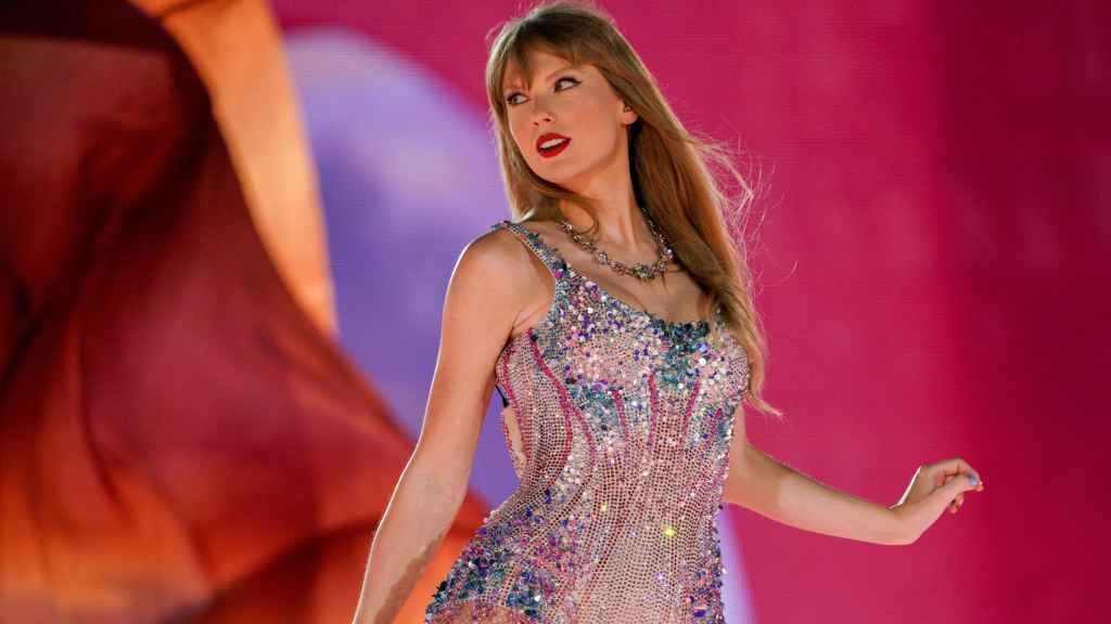 Taylor Swift en un concierto.
