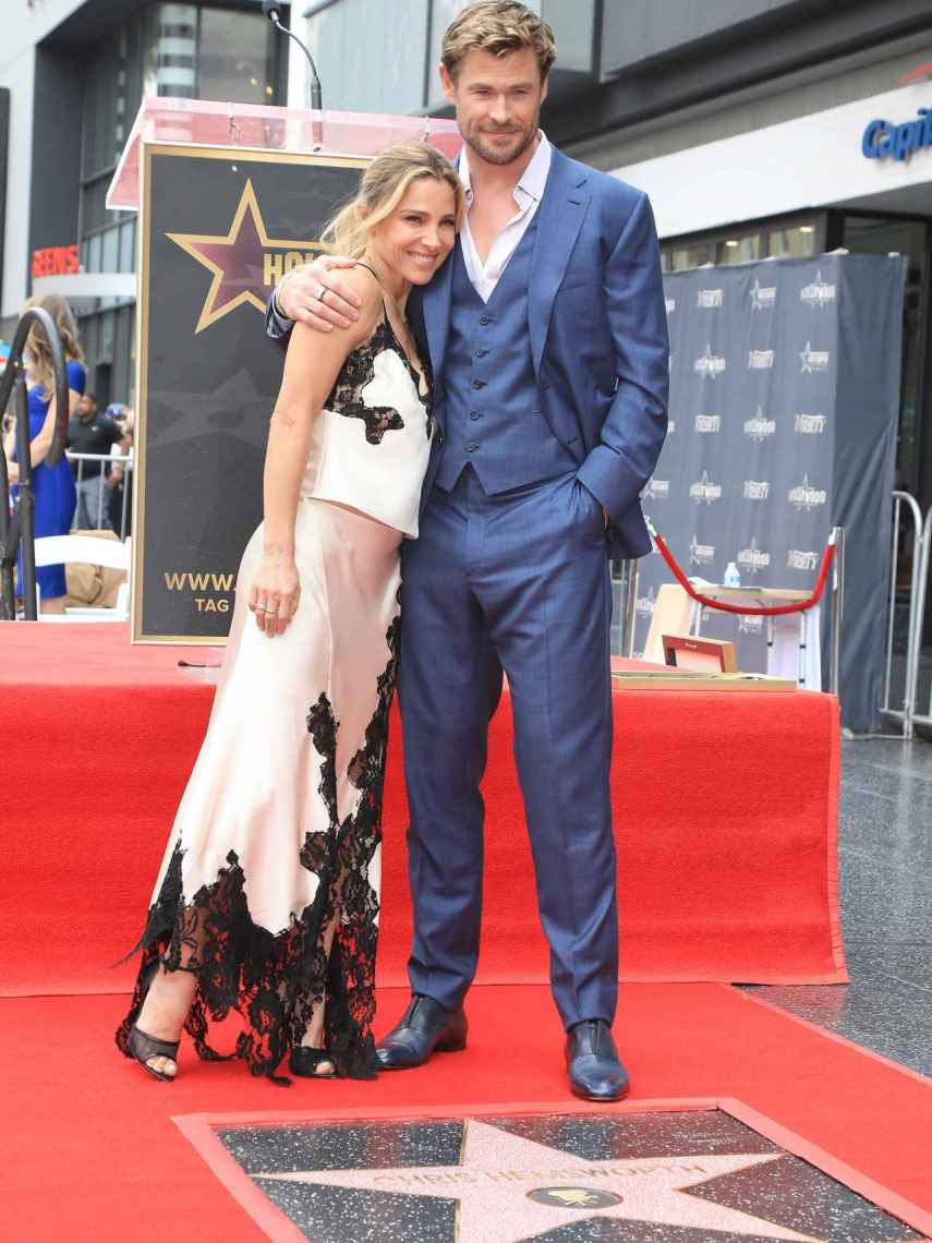 Elsa Pataky y Chris Hemsworth, en la ceremonia de inauguración.