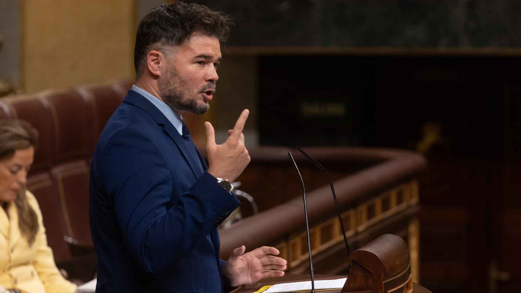 Gabriel Rufián, portavoz de ERC en el Congreso.