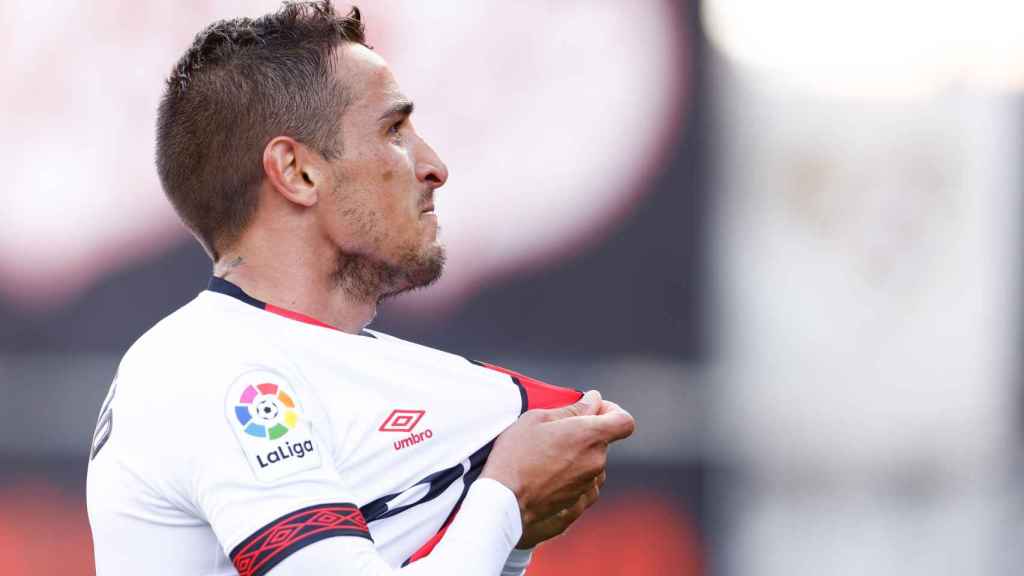 Óscar Trejo, jugador y excapitán del Rayo Vallecano.