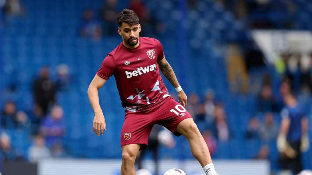 Lucas Paquetá, durante un entrenamiento.