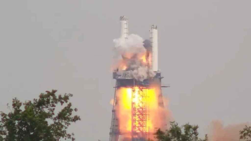 Explosión en una plataforma de pruebas de SpaceX