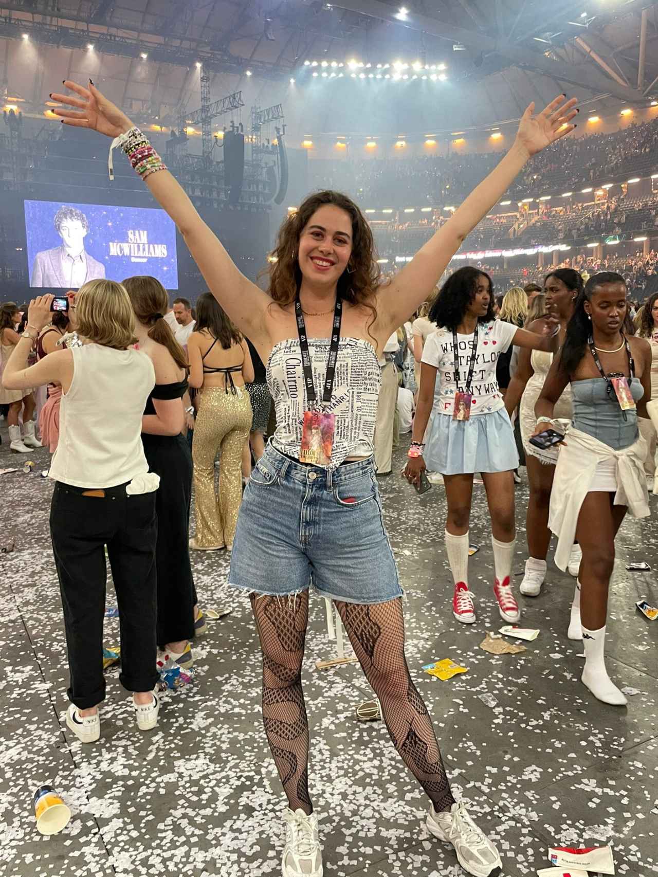 Eira en el concierto de Taylor Swift en Estocolmo.