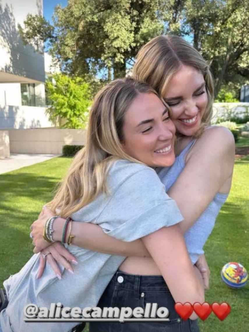 Chiara Ferragni y Alice Campello en una imagen de sus redes sociales.