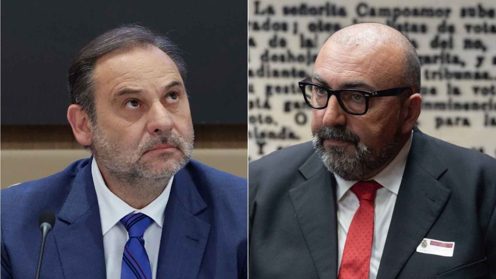 El exministro de Transportes José Luis Ábalos y su asesor, Koldo García.