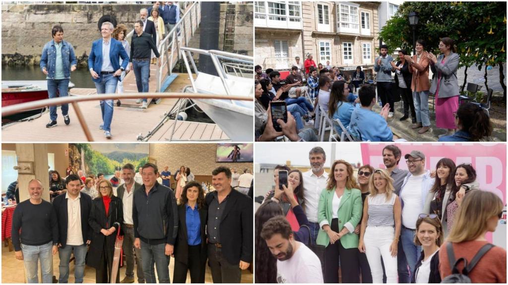 PP, PSOE, BNG y Sumar protagonizan actos de campaña de cara a las europeas del 9-J