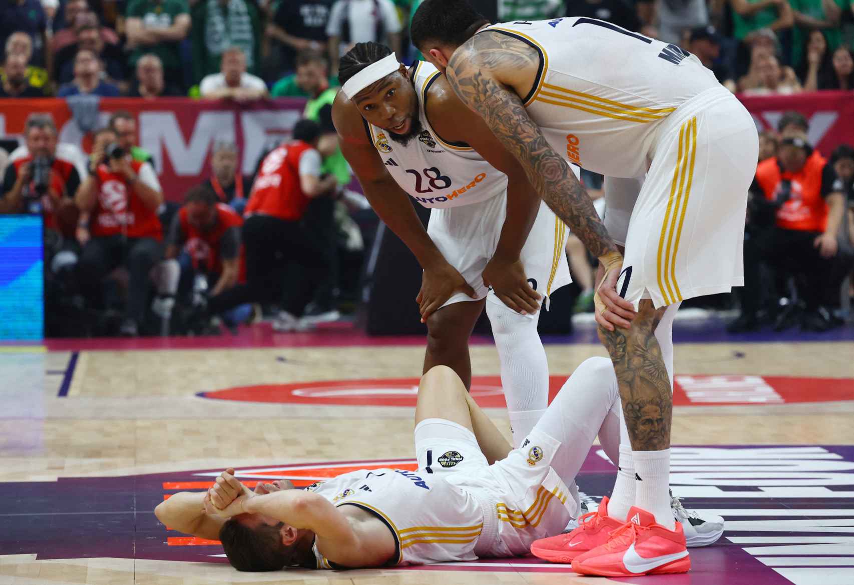 Causeur, en el suelo.