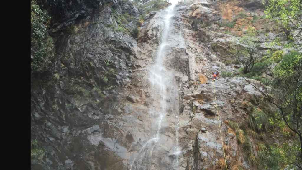Imagen de la cascada La Rejía, una de las más impresionantes de la provincia de Málaga.
