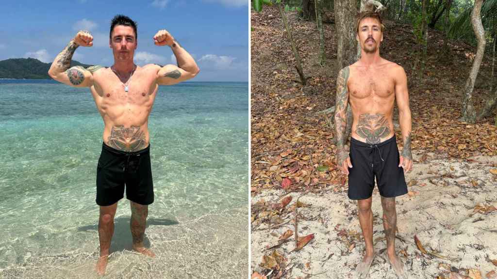 El antes y después de Gorka, concursante de 'Supervivientes 2024'. (Telecinco)