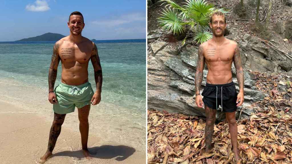 El antes y después de Rubén, concursante de 'Supervivientes 2024'. (Telecinco)