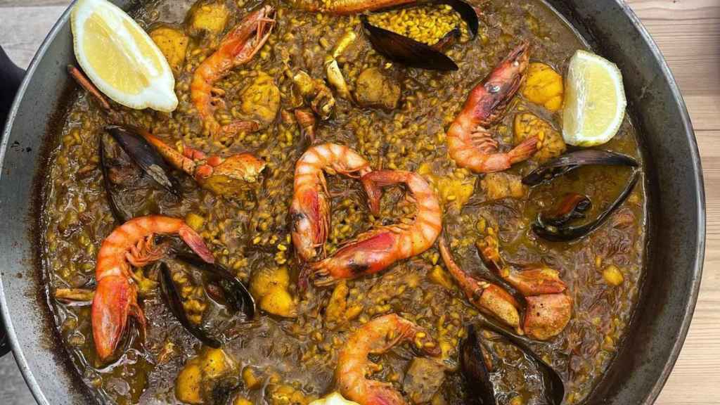 Uno de los arroces que se sirven en Ses Boques.
