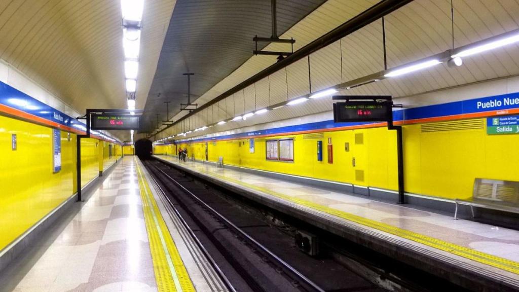 La estación de Metro de Pueblo Nuevo en Madrid.