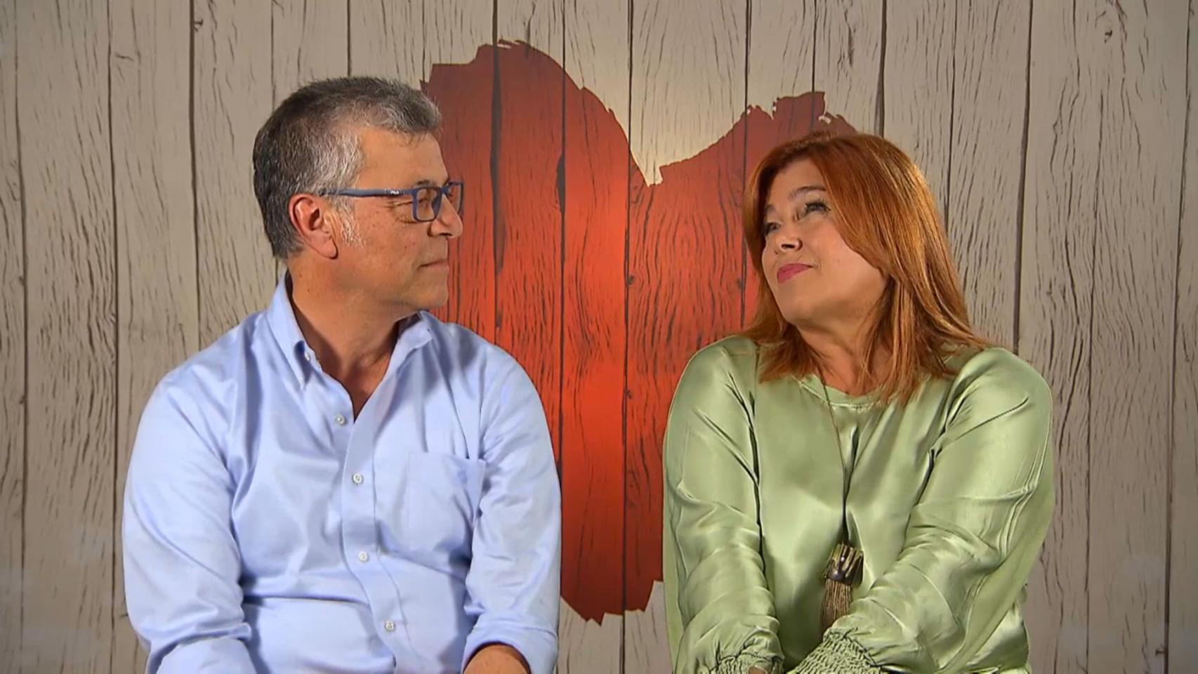 Pepe y Carmen en 'First Dates'.