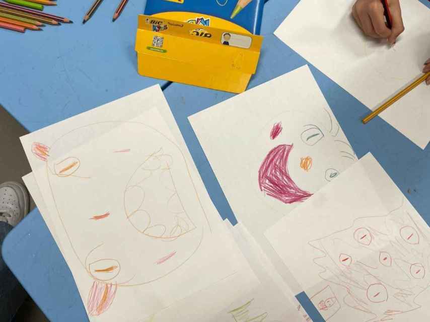 Algunos dibujos realizados en el taller.