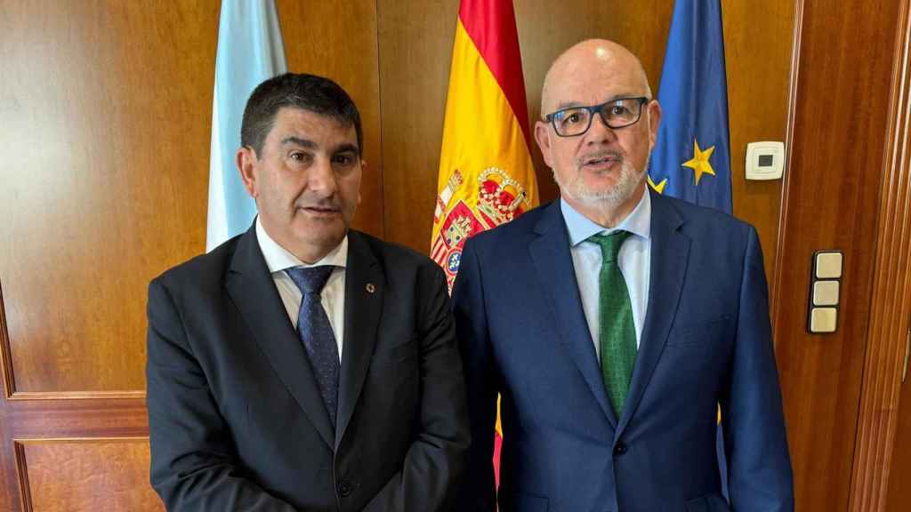 Eladio Santos (dcha) y Pedro Blanco.