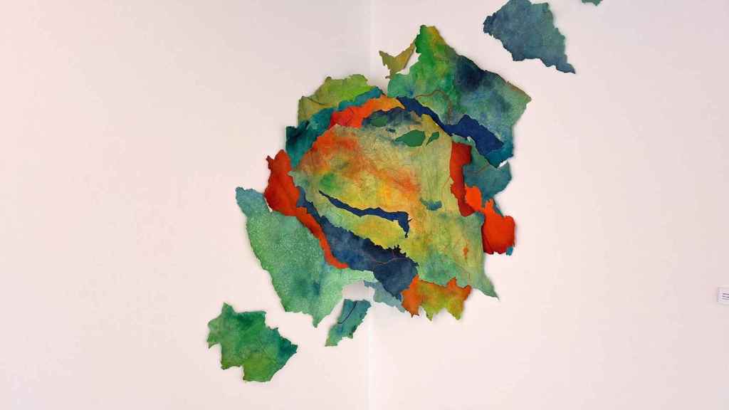 Una de las obras expuestas de Pregar a Pintura