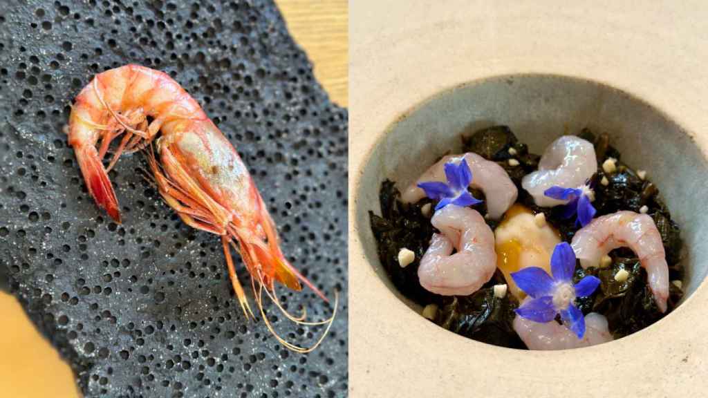 Gamba roja y gamba amb bleda.