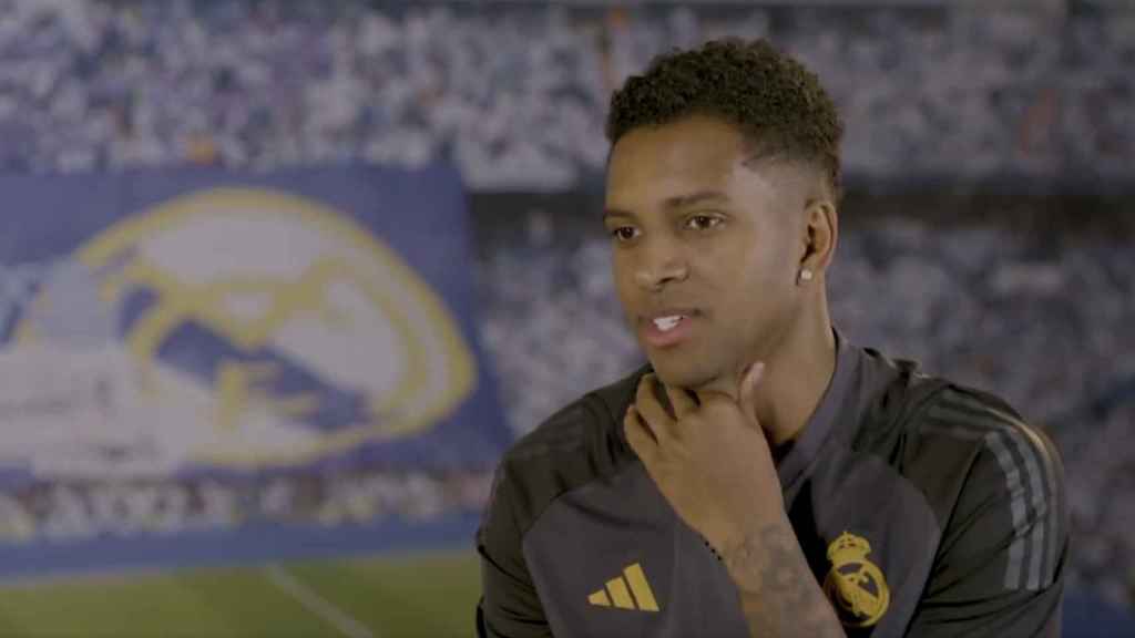 Rodrygo, en una entrevista en DAZN