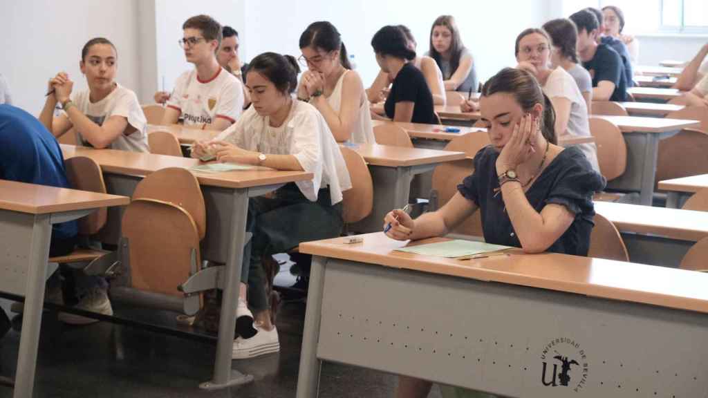 Imagen de archivo de los exámenes de Selectividad en 2023.