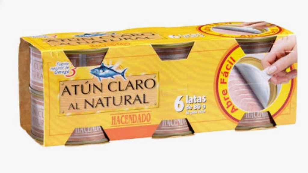 Atún claro natural Hacendado