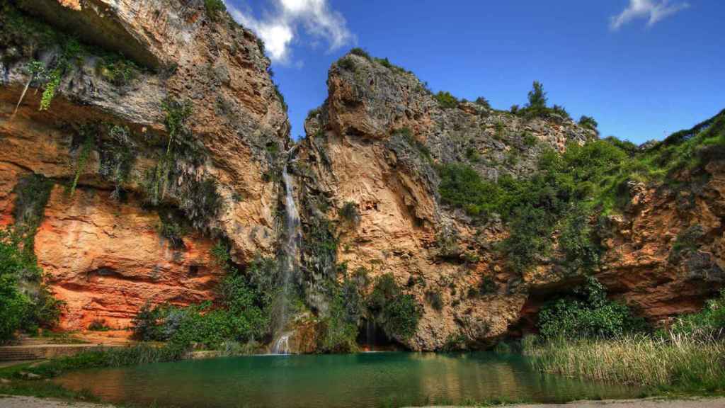 Cascada y piscina natural de Buñol, Valencia.