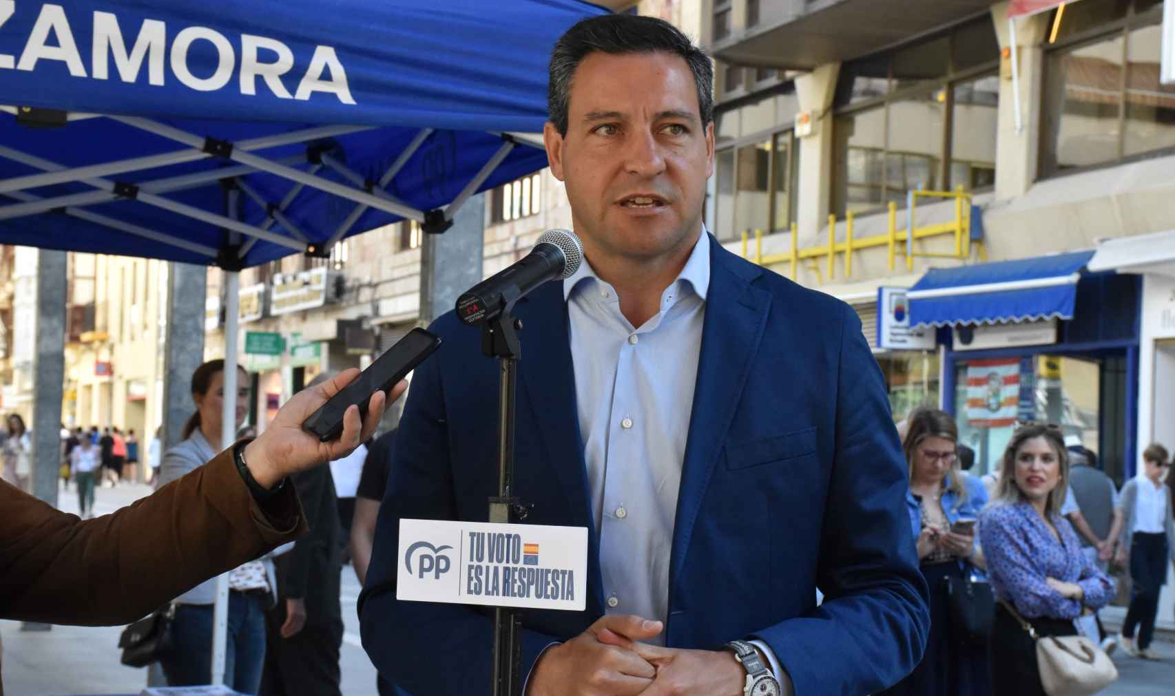 El candidato del Partido Popular a las Elecciones al Parlamento Europeo, Raúl de la Hoz