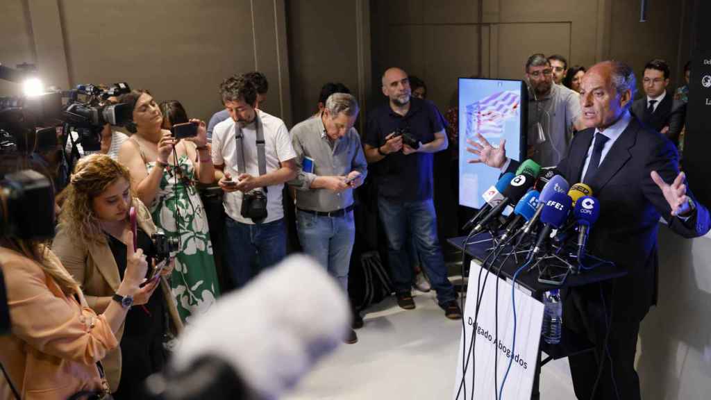 Francisco Camps, en su atención a los medios de este miércoles.