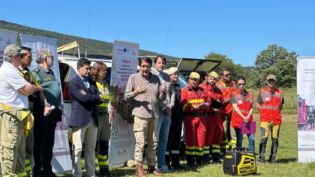 Simulacro de incendio forestal en El Maíllo