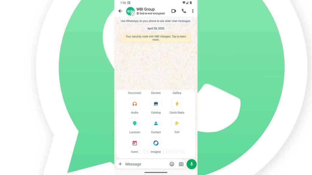 El nuevo botón de WhatsApp