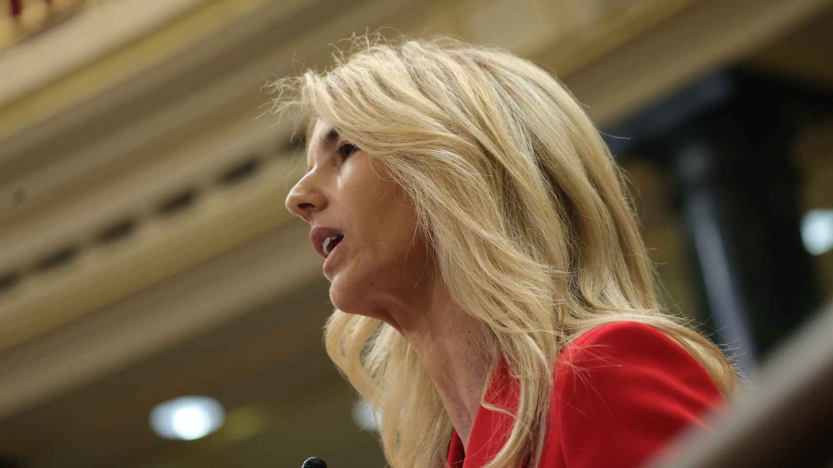 La portavoz del PP, Cayetana Álvarez de Toledo, este miércoles en el Congreso de los Diputados.