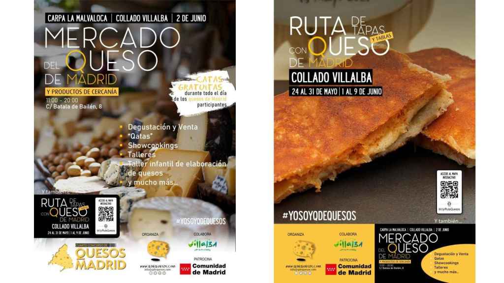 Carteles de la IV Jornada Madrid es Queso.