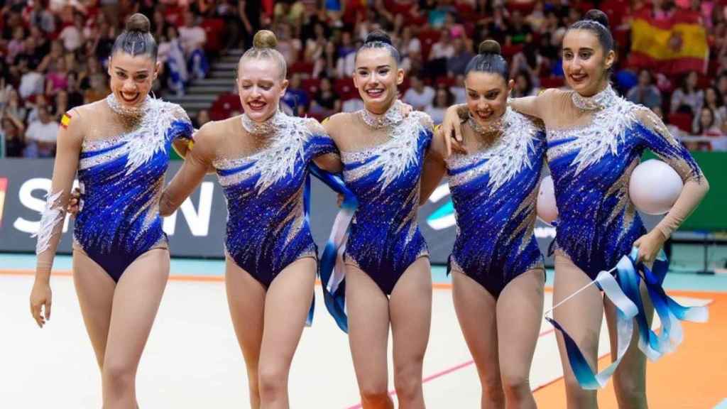 El conjunto español de gimnasia rítmica, Oro en Budapest