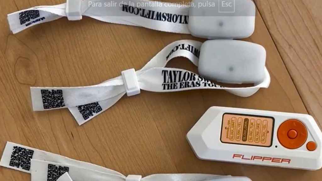 Pulseras del Eras Tour con Flipper Zero