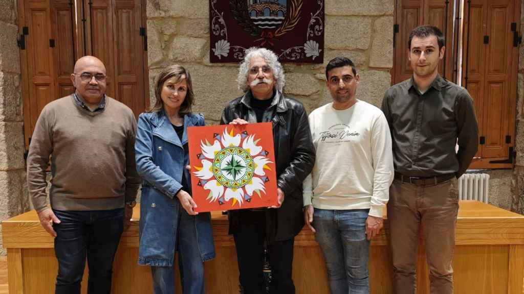 Presentación del diseño para las alfombras de Ponteareas