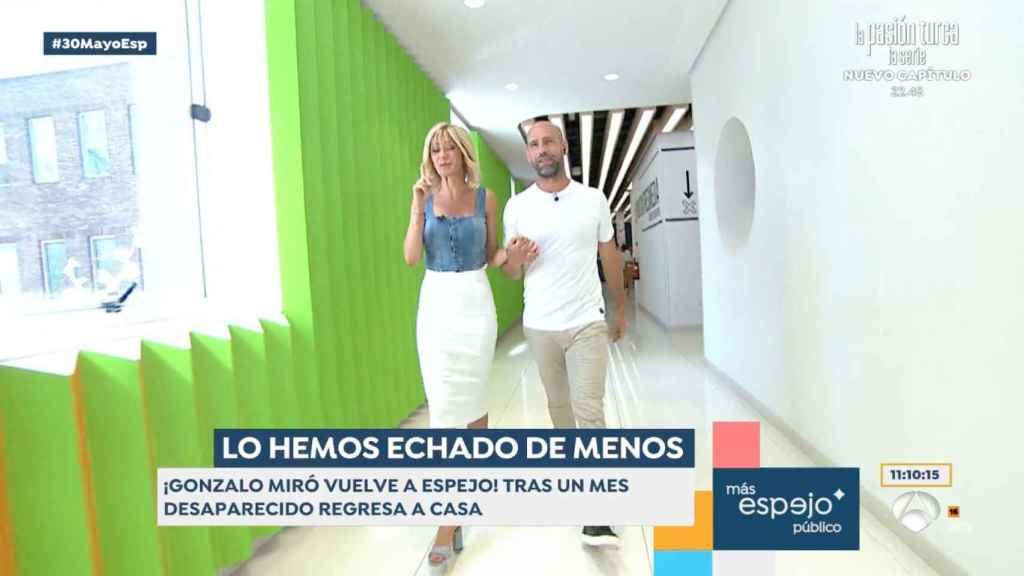 Susanna Griso y Gonzalo Miró en 'Espejo Público'.