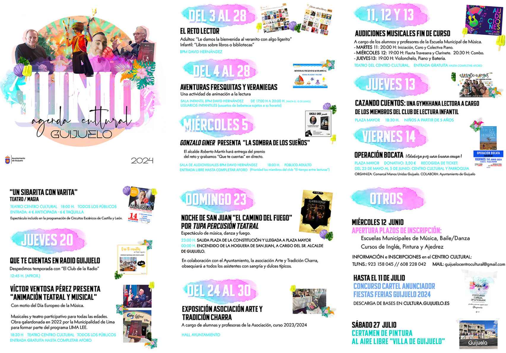 Agenda cultural de junio Guijuelo