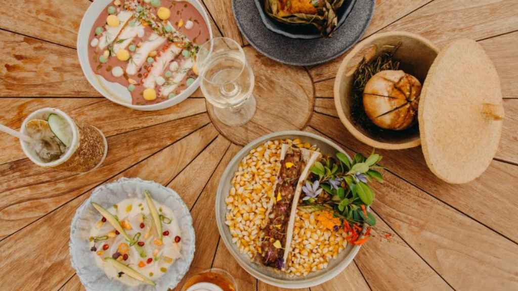 Algunos de los platos de Kaypa.