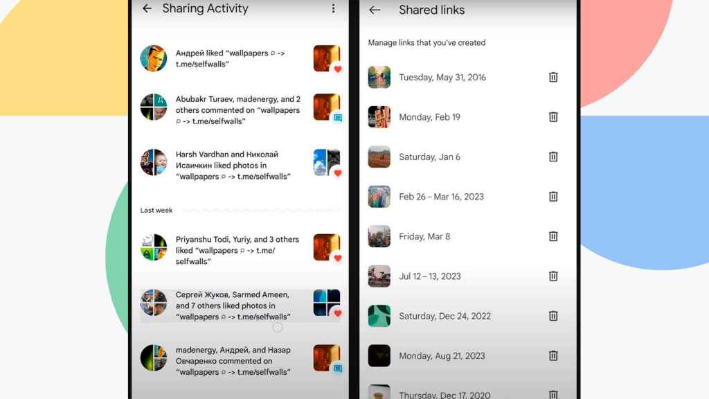Las funciones sociales de Google Fotos