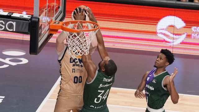 Will Thomas durante el partido contra UCAM Murcia