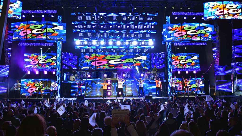 Orquesta Panorama durante un concierto.