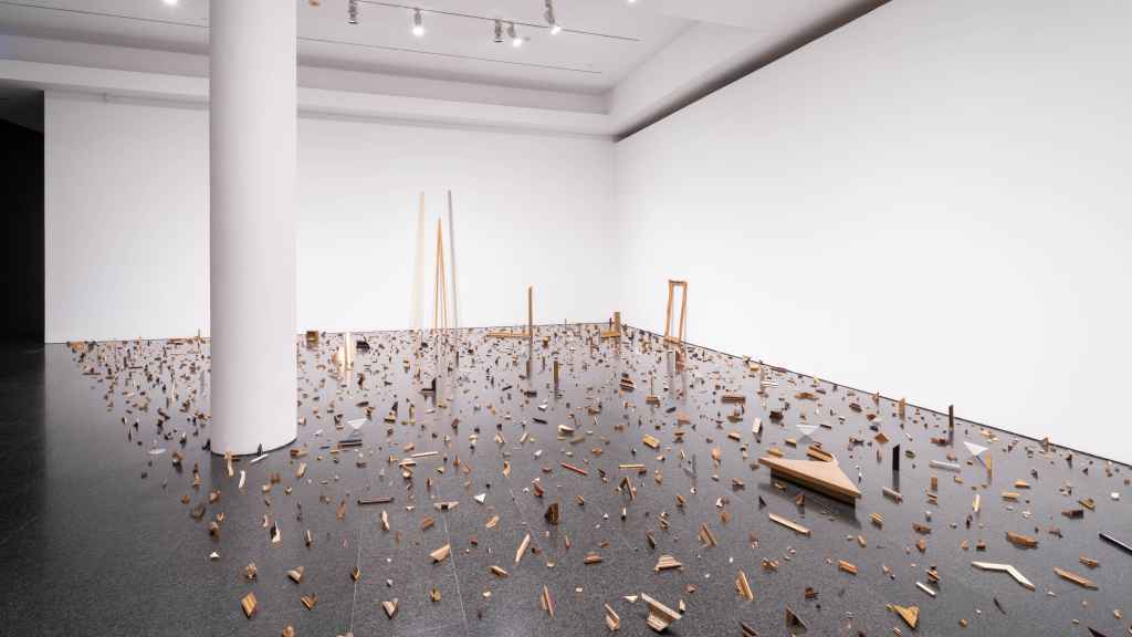 CVA (Comité de vigilancia artística): 'Cicatriz en la matriz', 1982. Vista de la exposición 'En tiempo real. La Colección Rafael Tous de arte conceptual' en el MACBA, 2021. Foto: Miquel Coll