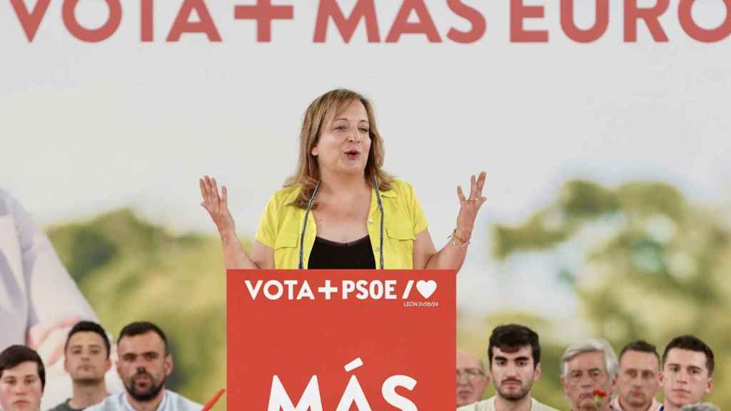 La candidata al Parlamento Europeo, Iratxe García