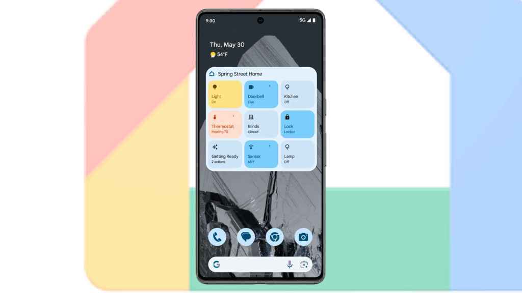 El nuevo widget de Google Home